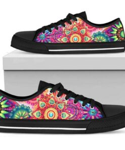 Colorful Mandala Low Top Sneakers KI12