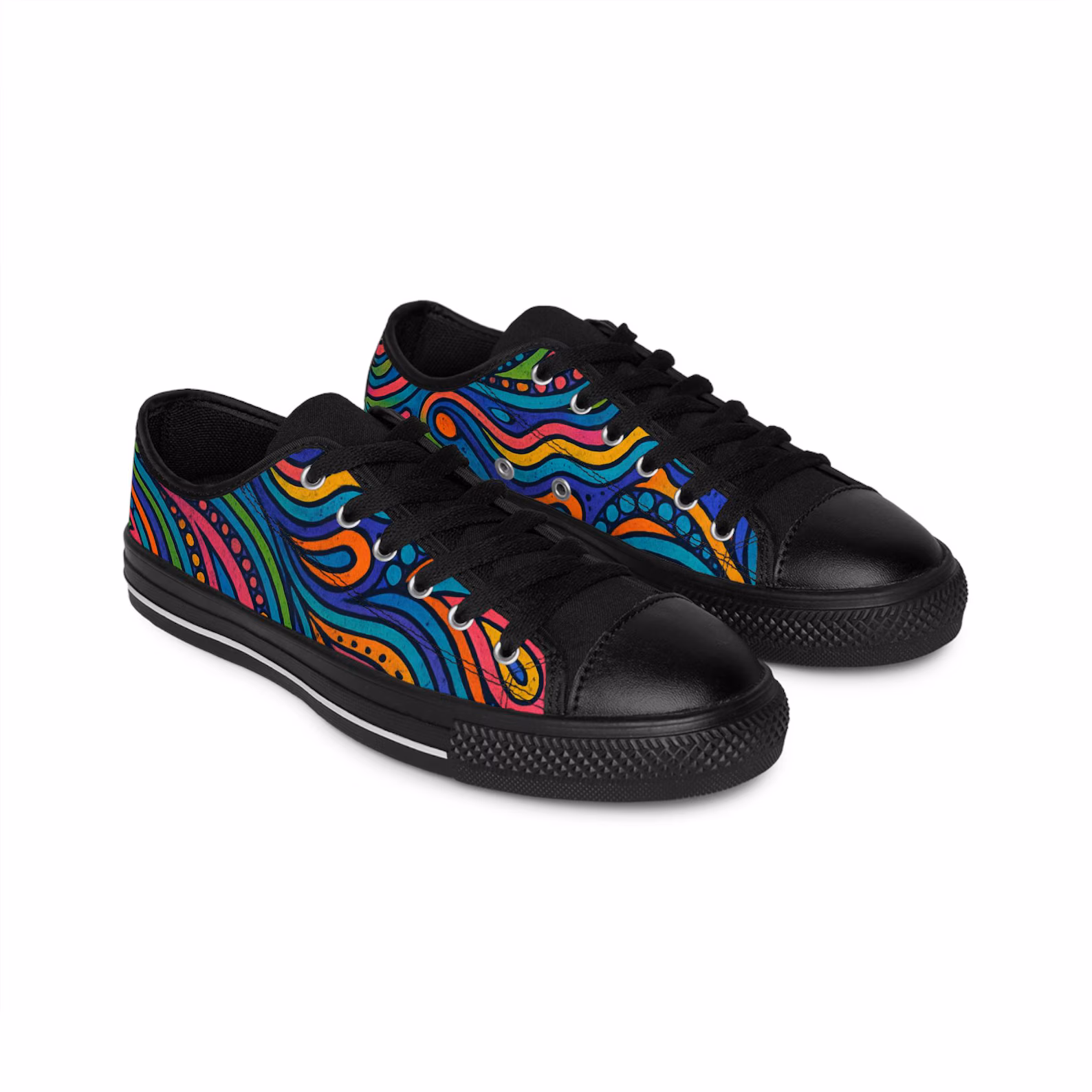 Vibrant Bohemian Low Top Sneakers KI13